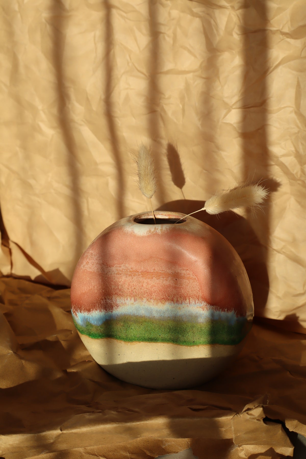 strawberry matcha vase