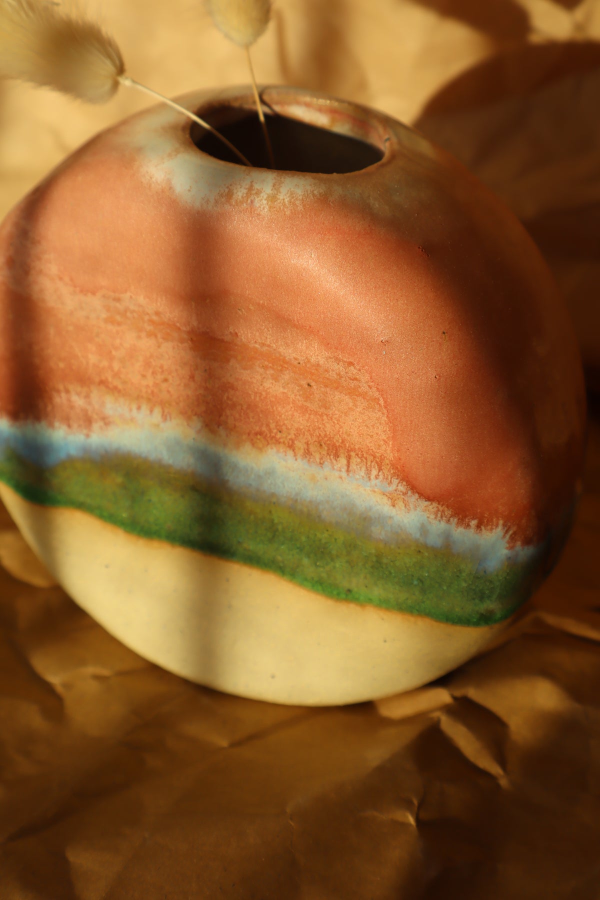 strawberry matcha vase