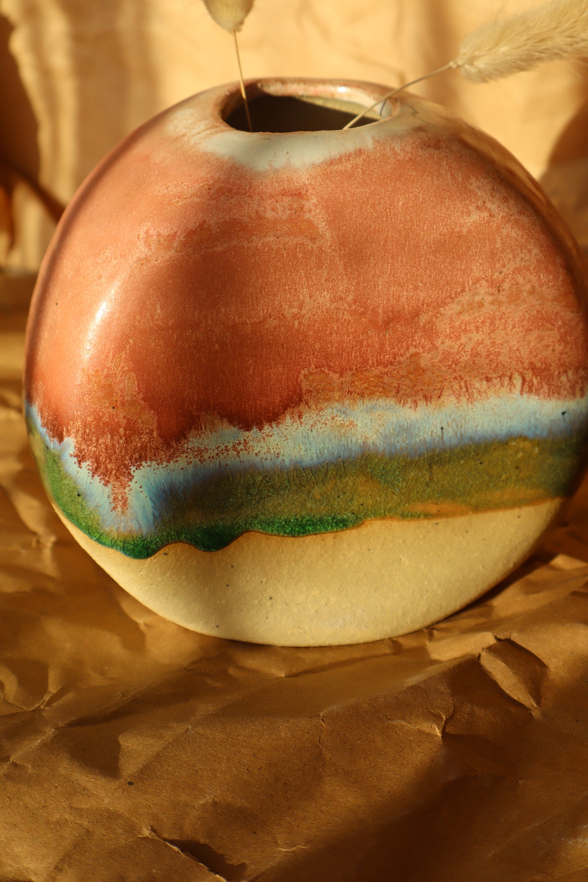strawberry matcha vase