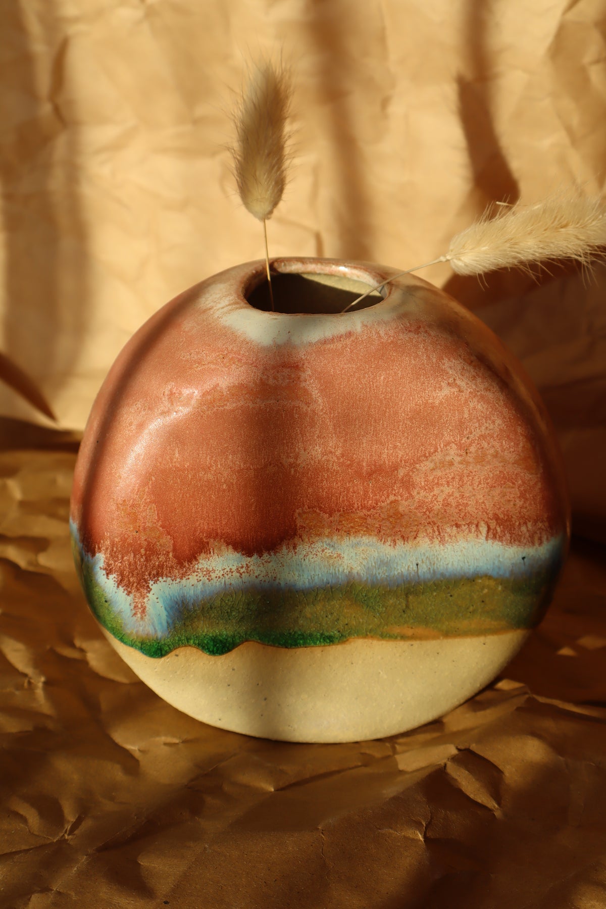 strawberry matcha vase